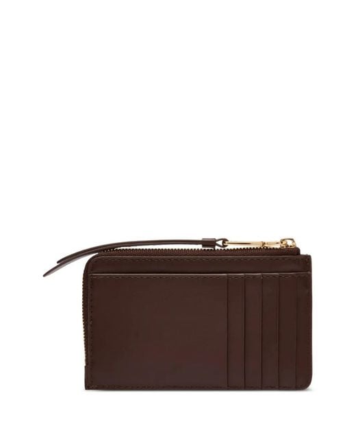 Lancel Brown Origami Zip Wallet