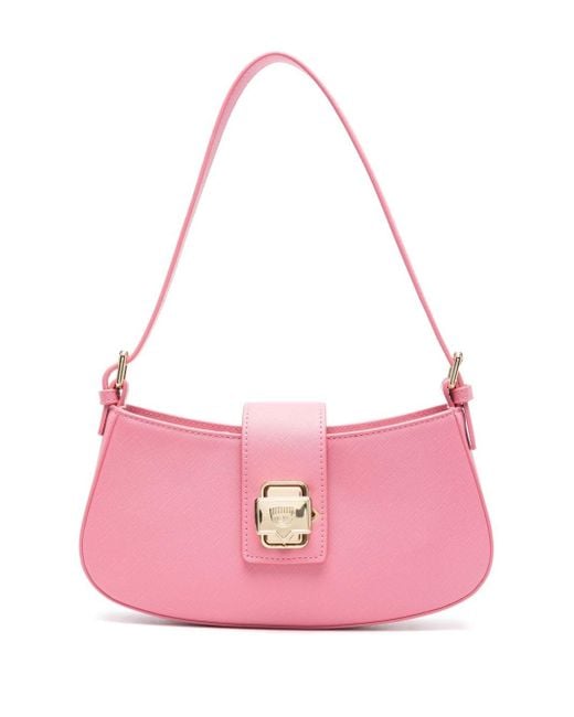 Chiara Ferragni Pink Eyelike-motif Shoulder Bag