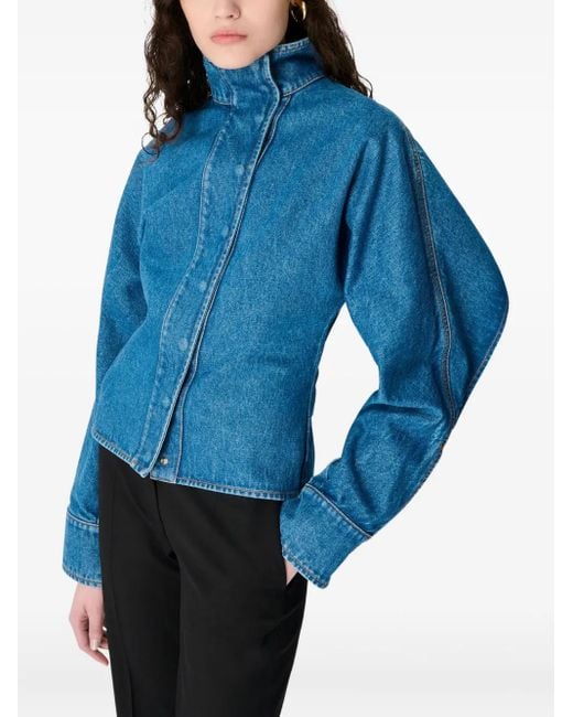 MARINE SERRE Blue Shirts