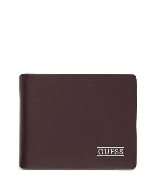 Guess Purple New Boston Logo Wallet for men