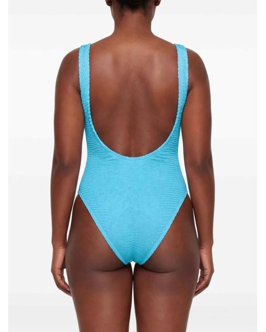 Paramidonna Blue Romana Textured Swimsuit
