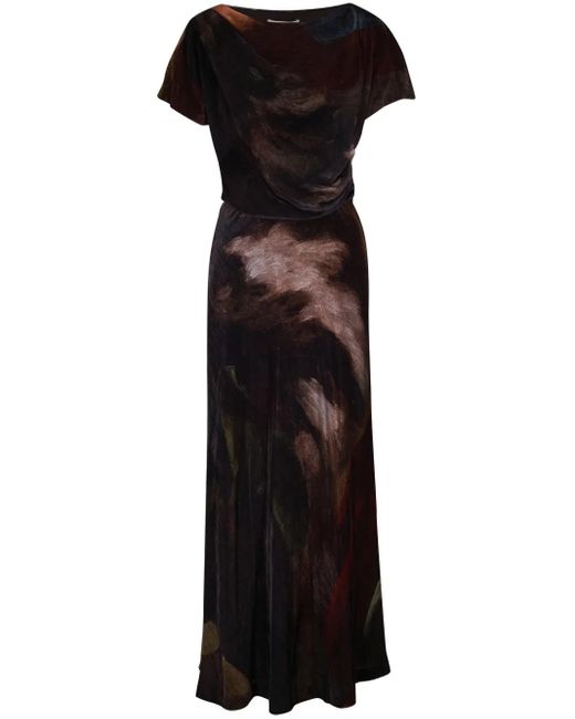 Lafayette 148 New York レイヤード マキシドレス Black