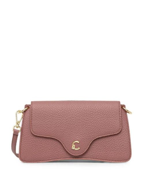 Coccinelle Pink Grainy Shoulder Bag