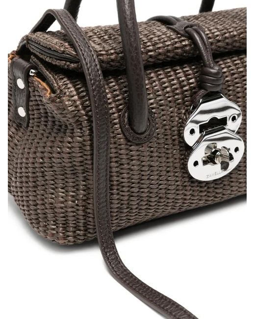 Zanellato Black Baby Dotta Tote Bag