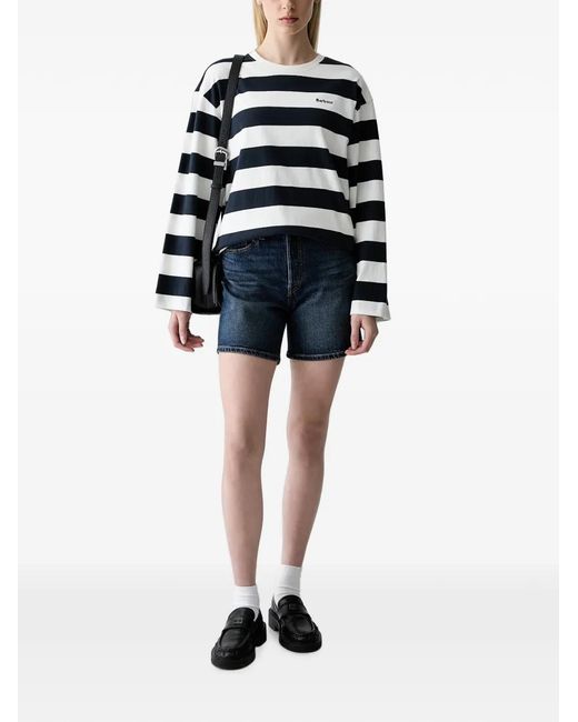 Levi's Blue 501 Logo-Patch Denim Shorts
