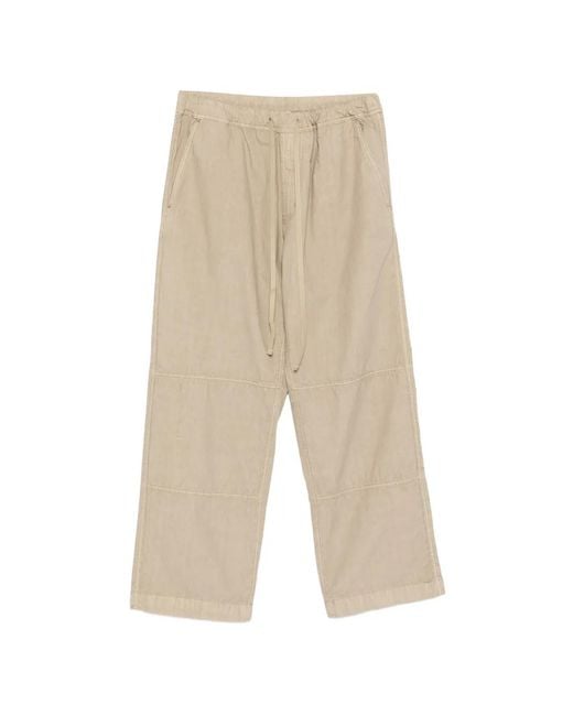Haikure White Drawstring-Waistband Trousers for men
