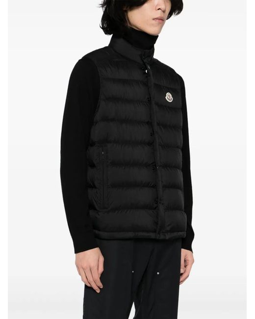 Moncler Black Barthe Vest Jacket for men