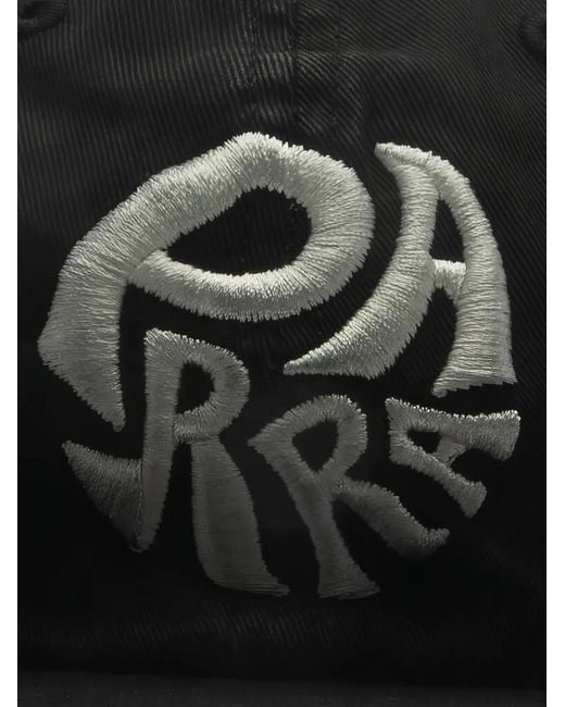 by Parra Black 1976 Logo 6-Panel Hat for men