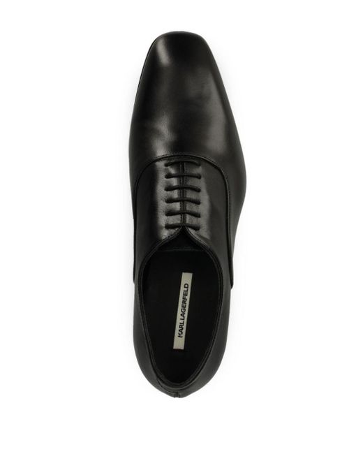 Karl Lagerfeld Black Classic Oxford Shoes for men