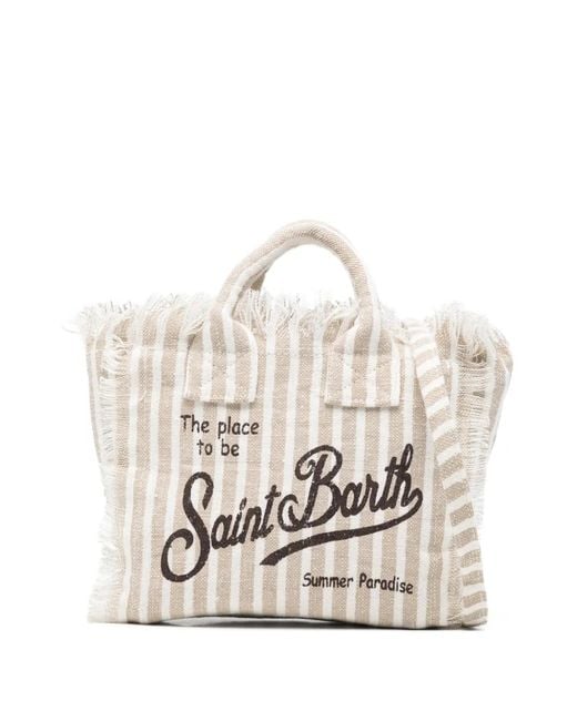 Mc2 Saint Barth White Mini Vanity Tote Bag