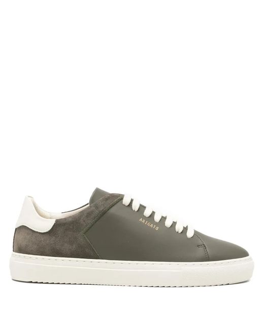 Axel Arigato Green Clean 90 Split Suede-Panel Sneakers for men