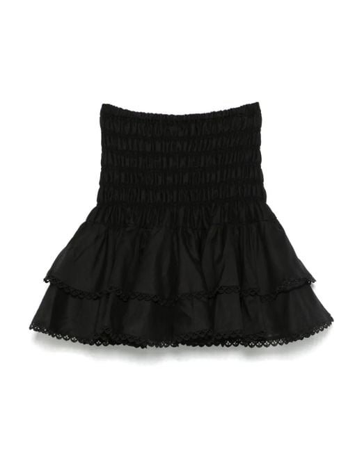 Charo Ruiz Black Pinel Mini Skirt