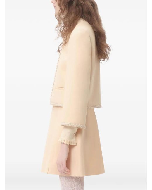 Valentino Garavani Natural Crepe Couture Jacket