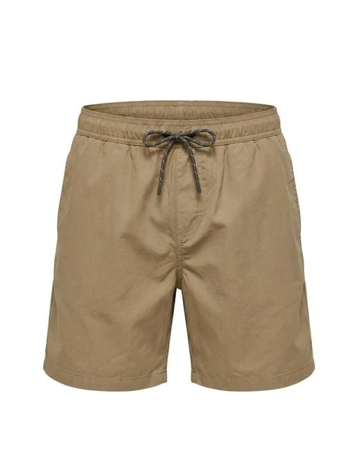 Sease Natural Drawstring Swim Shorts for men