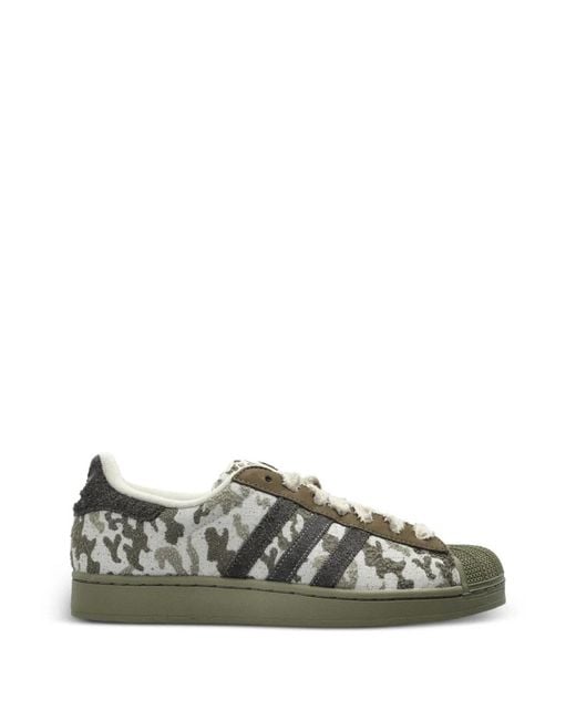 Adidas Green Superstar Ii Sneakers