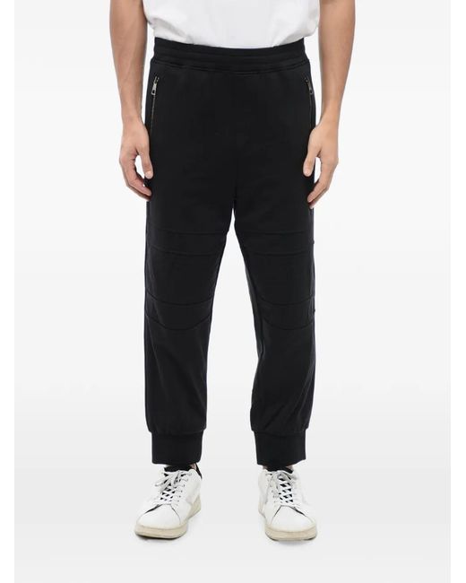 Neil Barrett Black Modernist Biker Track Pants for men
