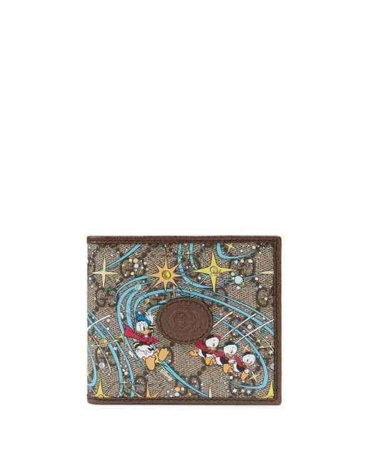 Gucci Multicolor X Disney Donald Duck Billfold Wallet for men