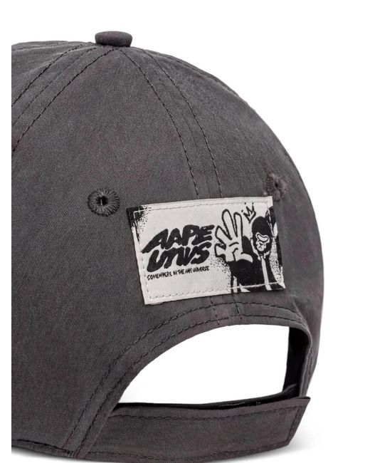 Aape By A Bathing Ape Gray Logo-Patch Cap