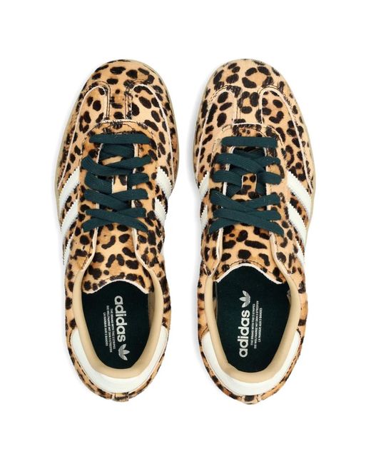 adidas Samba Og Leopard-Print Three-Stripe Sneakers in White | Lyst UK