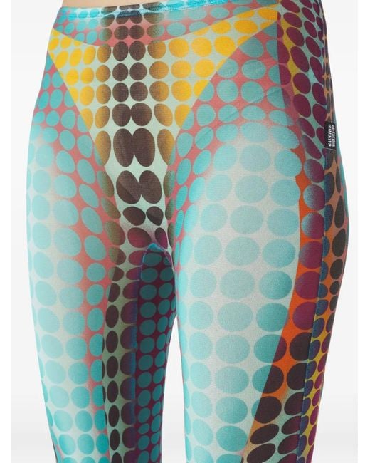 Jean Paul Gaultier Blue "Re-Edition Flare Trousers" Trousers. Clothing