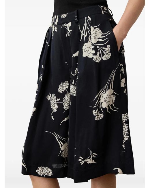 Ralph Lauren Blue Avery Floral A-Line Shorts