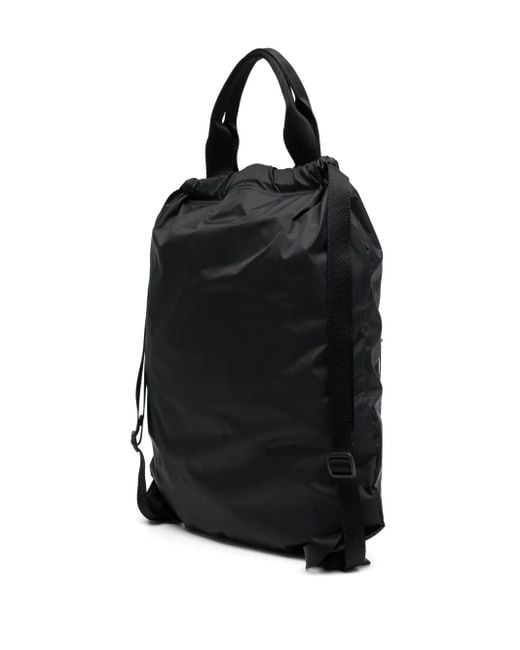 Agnes B. Black Logo-Print Backpack