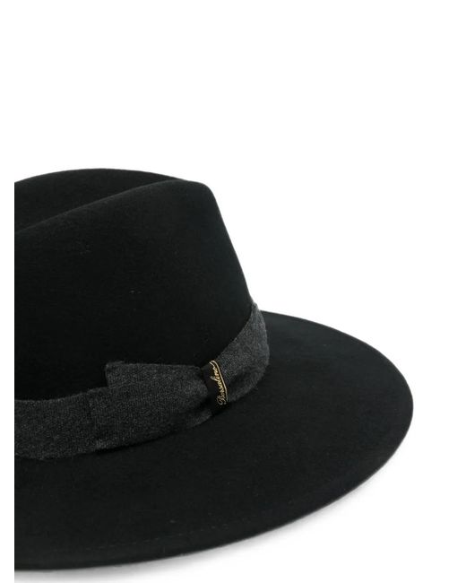 Borsalino Black Deva Fedora Hat