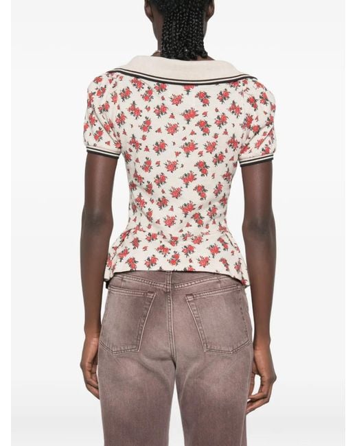 Vivienne Westwood White Monday Floral-Print Top