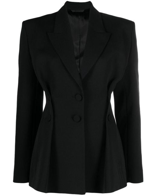 Givenchy Black Wool Single-Breasted Blazer Jacket