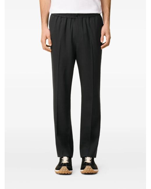 AMI Antraciet Wol Stretch Broek in het Gray voor heren