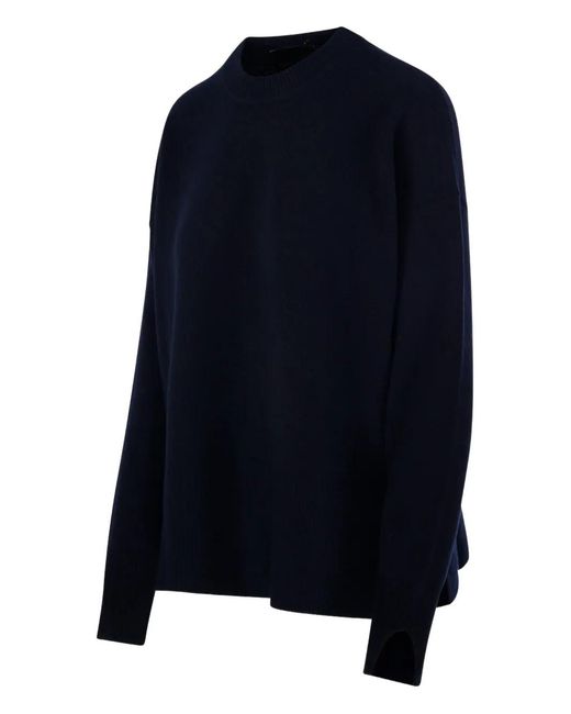 Roberto Collina Blue Long-Sleeves Cashmere Sweater