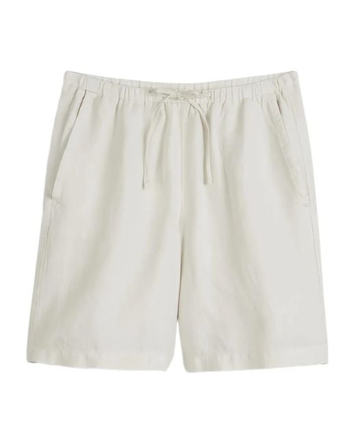 Marc O' Polo White Drawstring-Waist Shorts