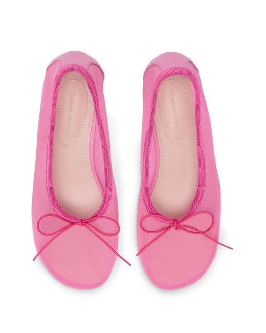 Simone Rocha Pink Bow-Detail Pumps