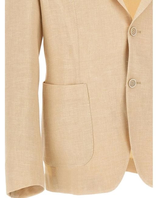 Eleventy Natural Patch-Pocket Blazer for men