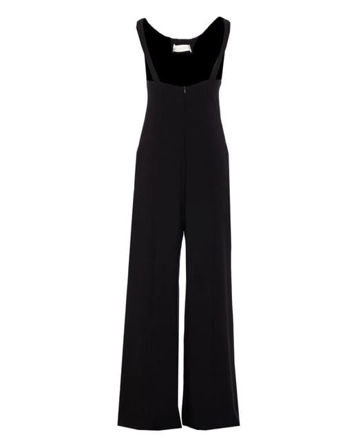 Max Mara Black Combinaison À Détail De Nœud