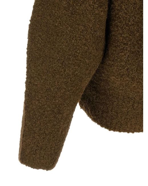 Totême Green Turtleneck Sweater
