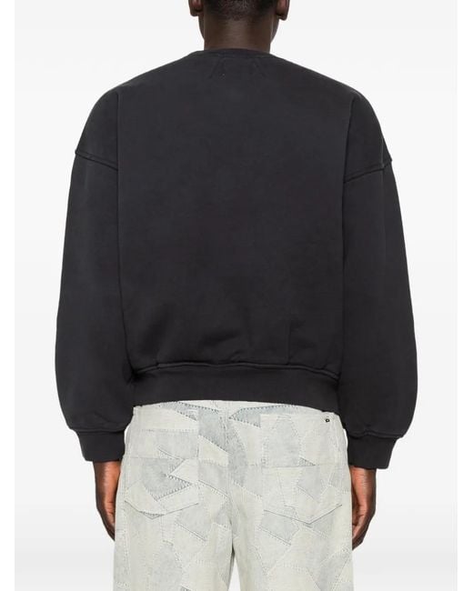 Rhude Black Logo-Print Sweater for men