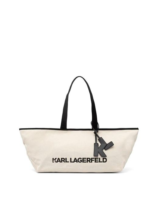Karl Lagerfeld Natural Large Elongated Shopper