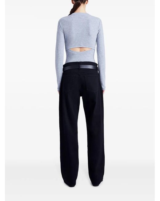 Proenza Schouler Blue Delaney Bodysuit