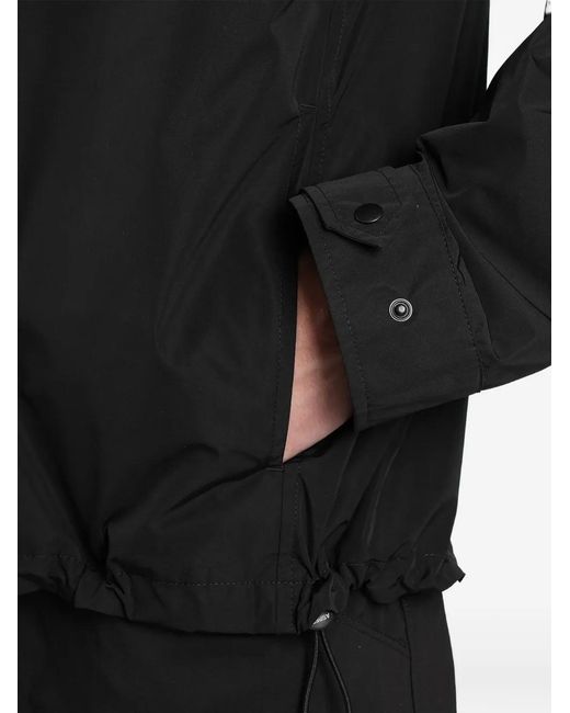 Aspesi Black Taffeta Waterproof Shirt Jacket for men