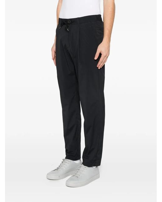 Herno Black Drawstring Trousers for men