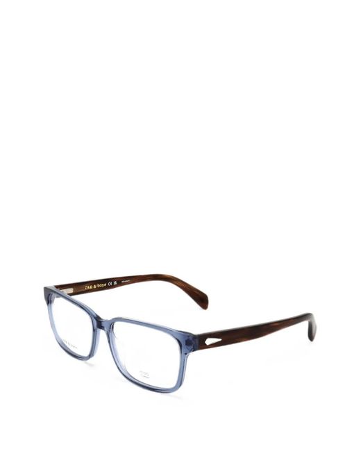 Rag & Bone Natural Rectangle-Frame Glasses for men