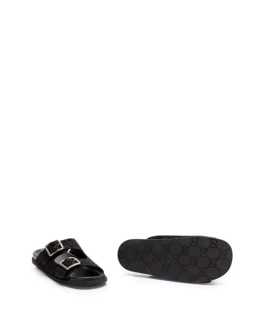 Gucci Black Rhein Open Sandals for men