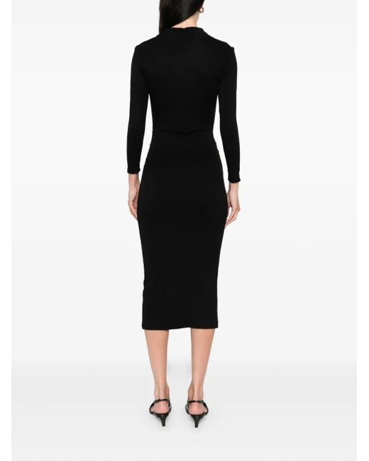 La Petite Robe Di Chiara Boni ツイストフロント ドレス Black