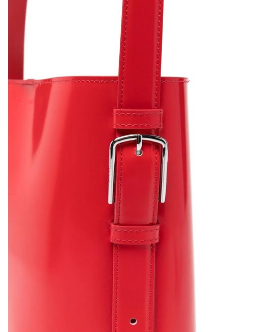 Borsa A Secchiello Con Logo di Coperni in Red
