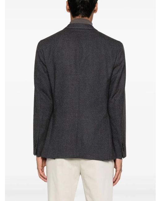 Boglioli Blue Double-Breasted Wool Jacket for men