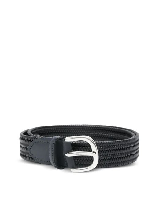 Eraldo Black Woven Belt for men