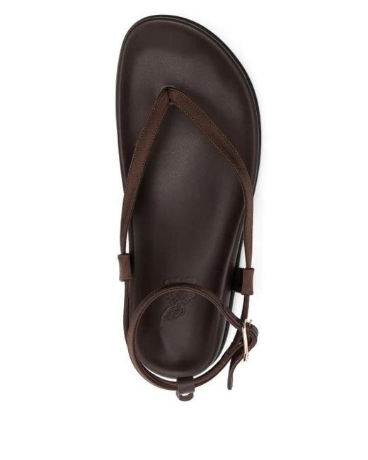 Ancient Greek Sandals Brown Saloni Sandals