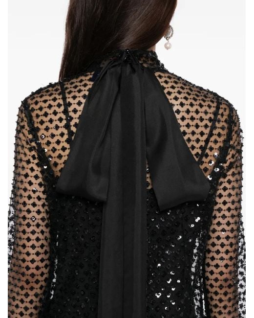 Macgraw Black Perception Maxikleid