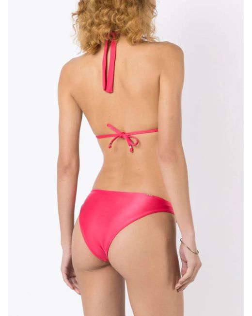 Amir Slama Pink Halterneck Non-Wired Bikini Set